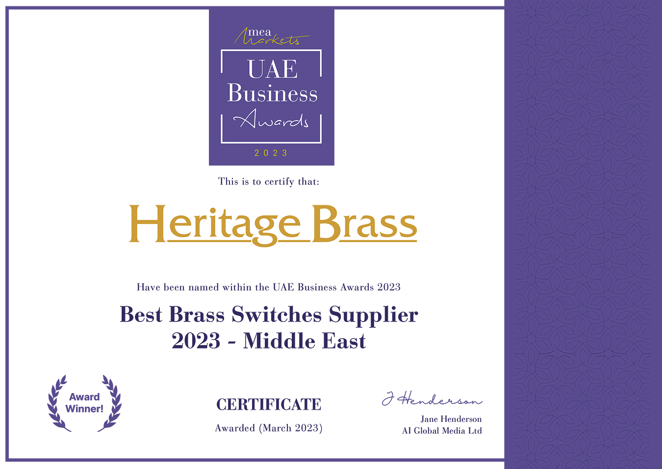 Best Brass Switches Supplier 2023 - Middle East