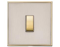 Satin Nickel with Polished Brass EX15