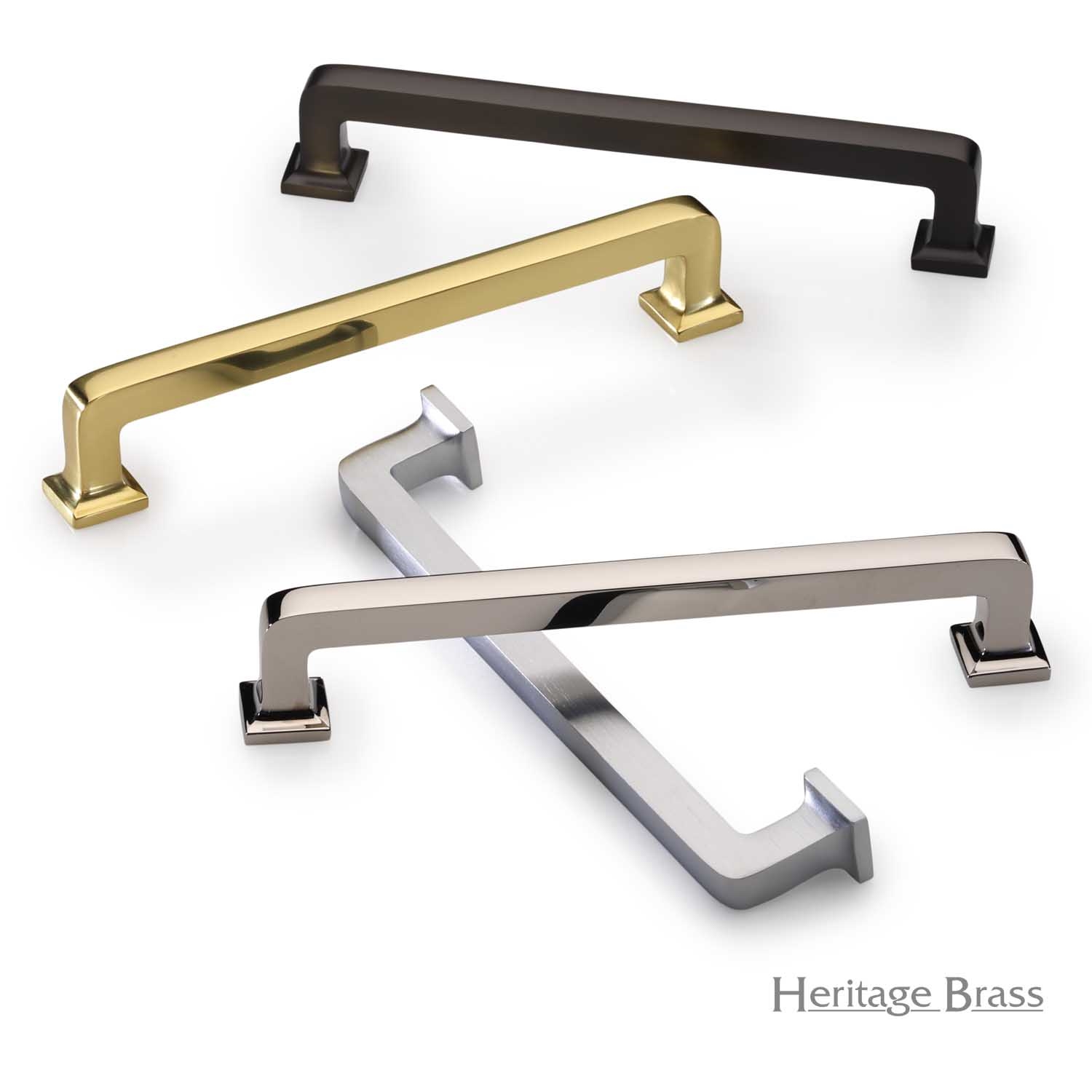 Heritage Brass Pull Square Vintage Design 101mm CTC Antique