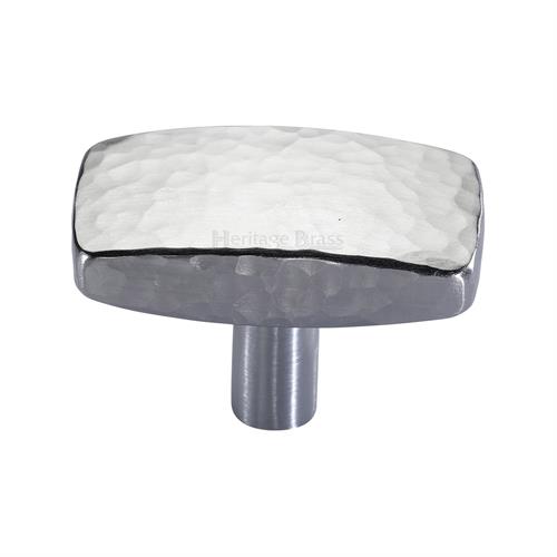 Rectangular Hammered Cabinet Knob