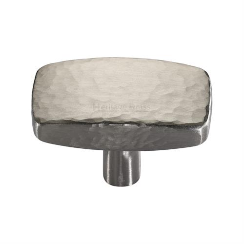 Rectangular Hammered Cabinet Knob