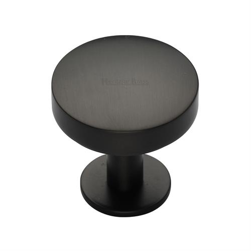 Domed Disc Cabinet Knob with Rose