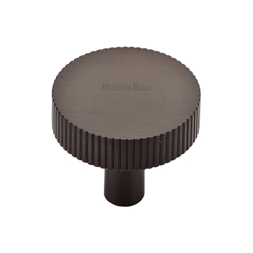 Heritage Brass Cabinet Knob Disc Linear Design