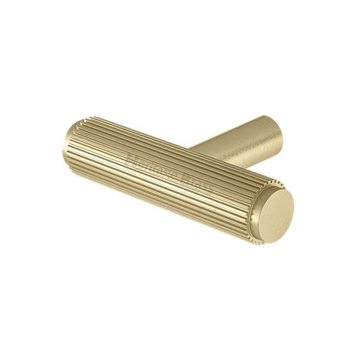 Heritage Brass Cabinet Knob Linear T-Bar Design 45mm