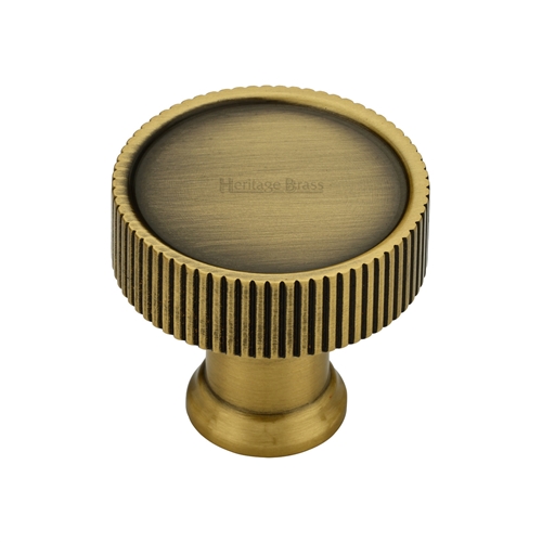 Heritage Brass Cabinet Knob Florence Linear Design