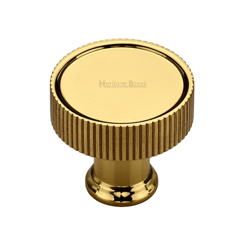 Heritage Brass Cabinet Knob Florence Linear Design