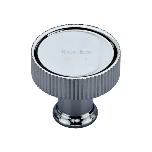 Heritage Brass Cabinet Knob Florence Linear Design