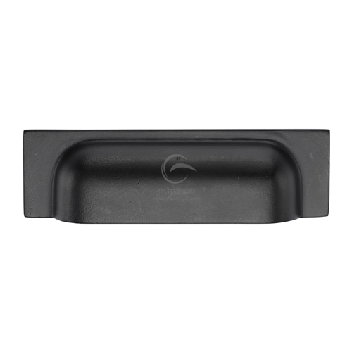 Matt Black Iron Military Cabinet Drawer Pull