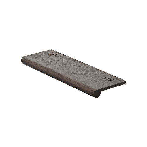 Edge Pull Cabinet Handle Hammered Design - 38mm Width