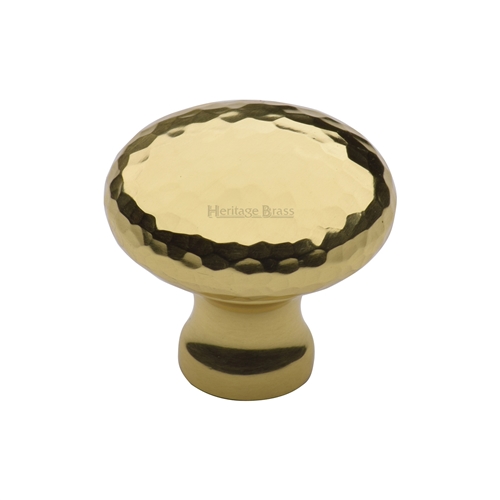 Victorian Round Cabinet Knob Hammered Design