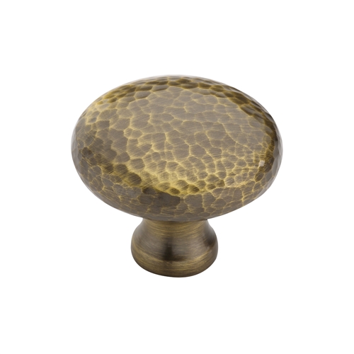 Victorian Round Cabinet Knob Hammered Design