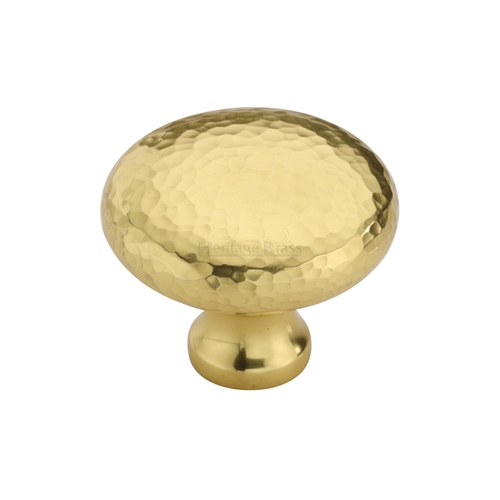 Victorian Round Cabinet Knob Hammered Design