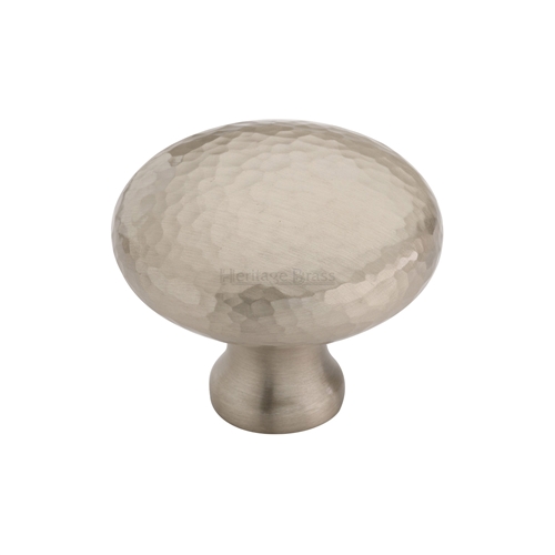 Victorian Round Cabinet Knob Hammered Design