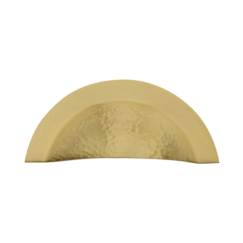 Crescent Drawer Cup Pull Hammered Design