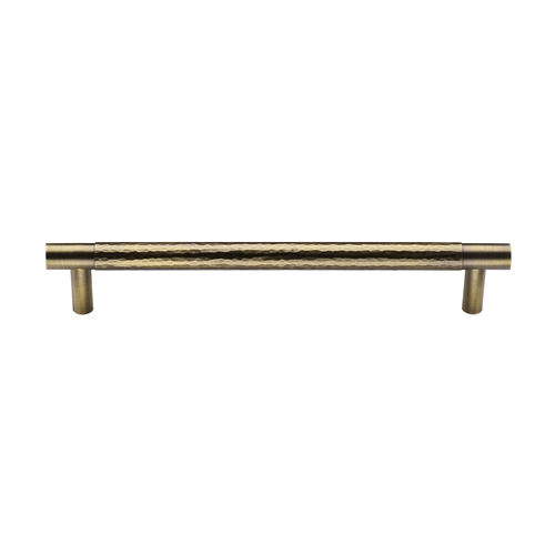 Heritage Brass Cabinet Pull Partial Hammered Design