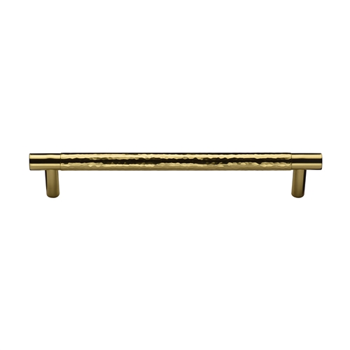 Heritage Brass Cabinet Pull Partial Hammered Design