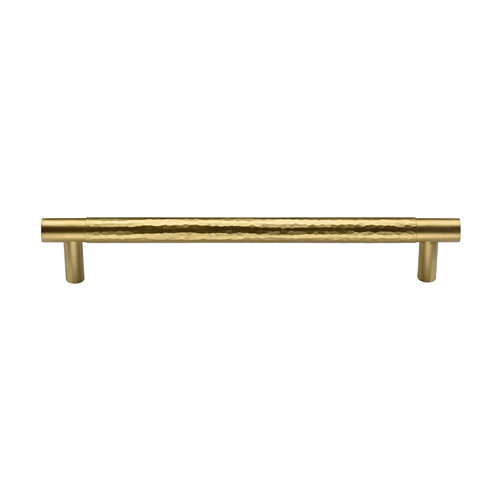 Heritage Brass Cabinet Pull Partial Hammered Design