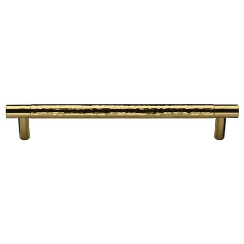 Heritage Brass Cabinet Pull Partial Hammered Design