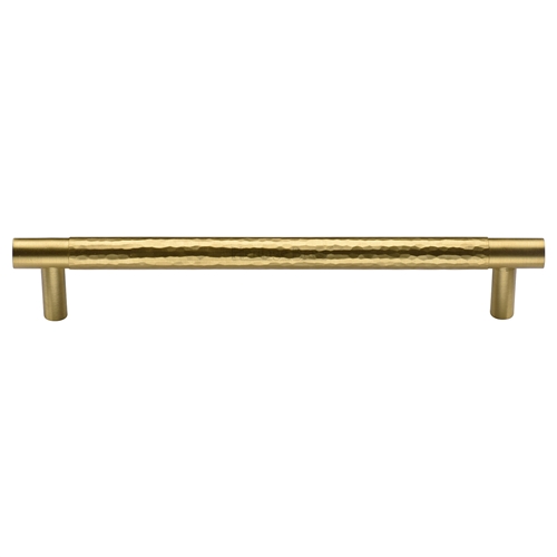 Heritage Brass Cabinet Pull Partial Hammered Design