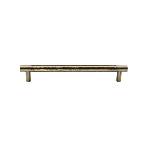 Heritage Brass Cabinet Pull Partial Hammered Design