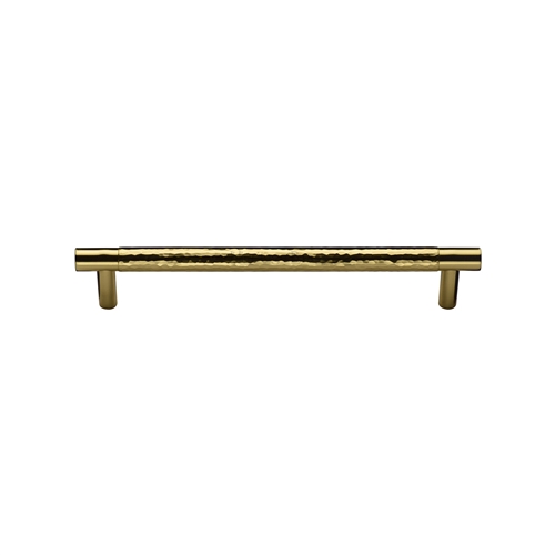 Heritage Brass Cabinet Pull Partial Hammered Design