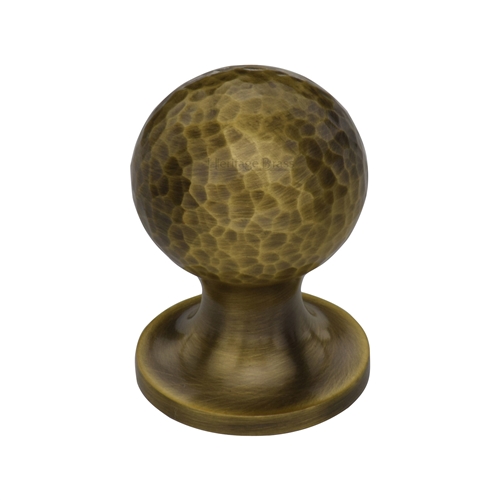 Ball Cabinet Knob Hammered Design