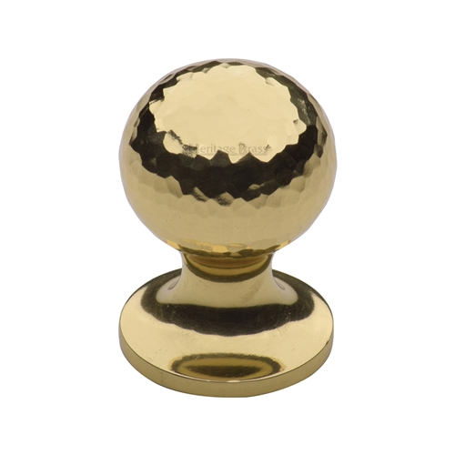 Ball Cabinet Knob Hammered Design