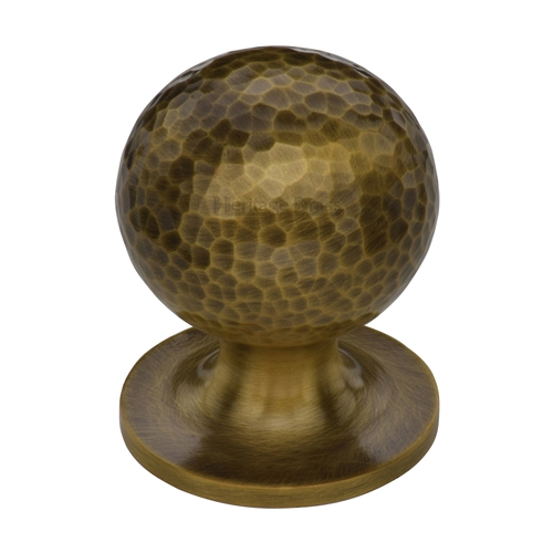 Ball Cabinet Knob Hammered Design