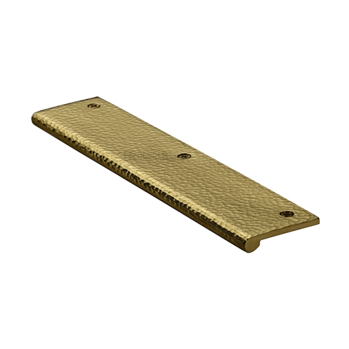 Edge Pull Cabinet Handle Hammered Design - 38mm Width