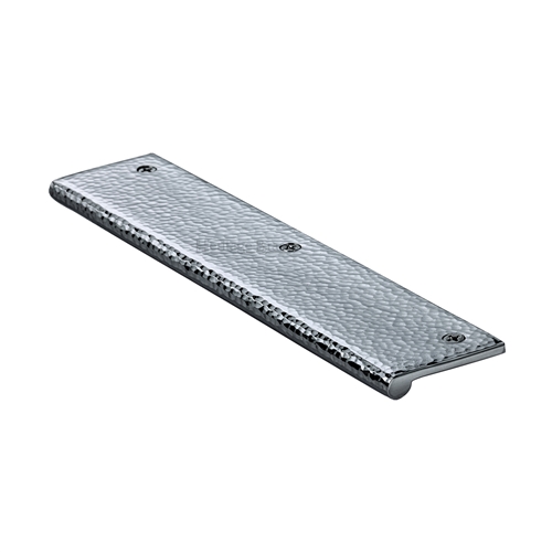 Edge Pull Cabinet Handle Hammered Design - 38mm Width