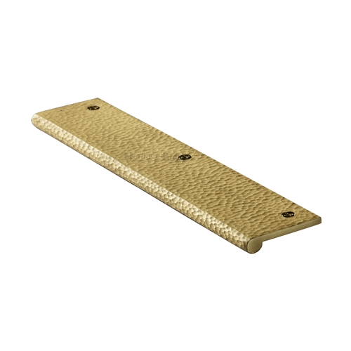Edge Pull Cabinet Handle Hammered Design - 38mm Width