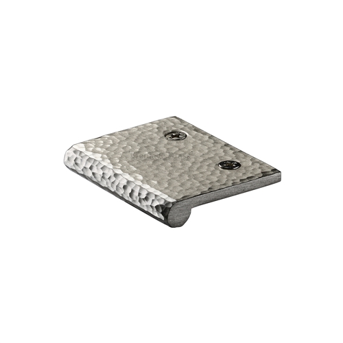 Edge Pull Cabinet Handle Hammered Design - 38mm Width