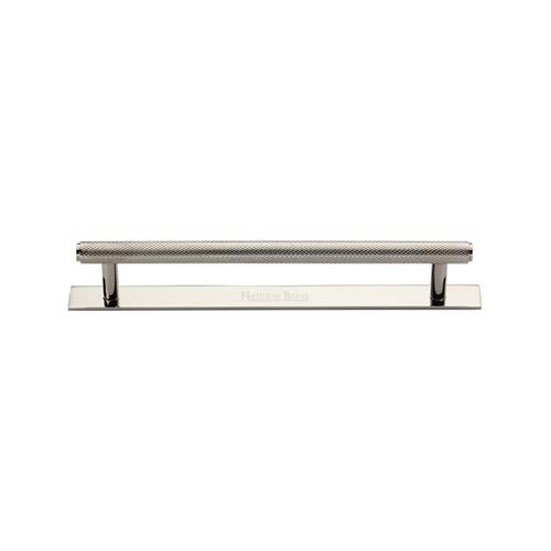 Knurled Cabinet Pull Handle with Plate