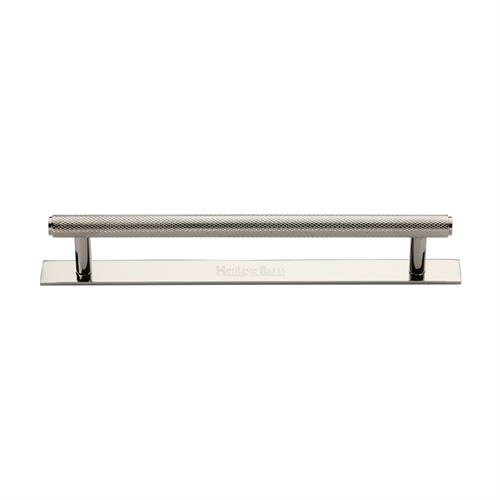 Knurled Cabinet Pull Handle with Plate