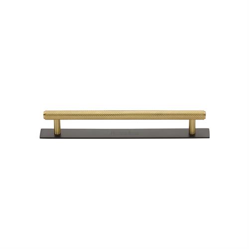 Knurled Cabinet Pull Handle with Plate