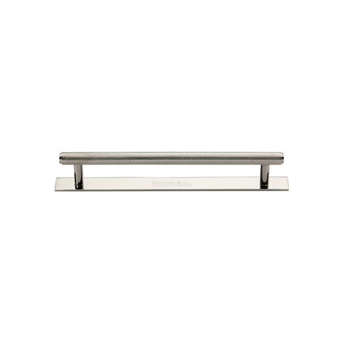 Knurled Cabinet Pull Handle with Plate