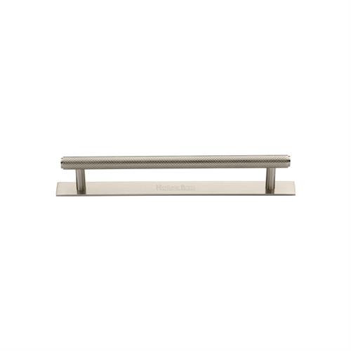 Knurled Cabinet Pull Handle with Plate