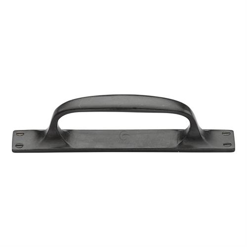 Rustic Bronze Cabinet Pull Handle on Plate