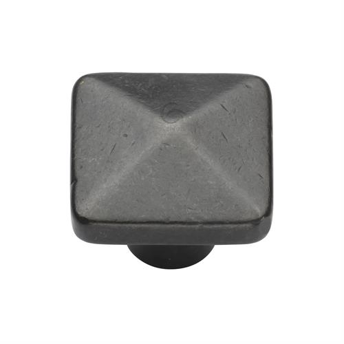 Rustic Bronze Square Pyramid Cabinet Knob