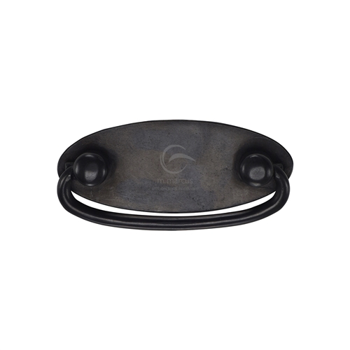 Rustic Bronze Oval Drop Pull