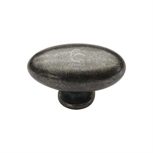 Rustic Bronze Oval Cabinet Knob