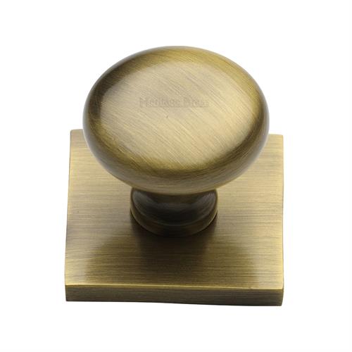 Heritage Brass Knob Victorian Round Design with Square