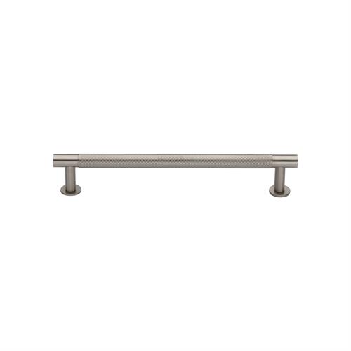 Partial Knurled Cabinet Pull Handle with Rose