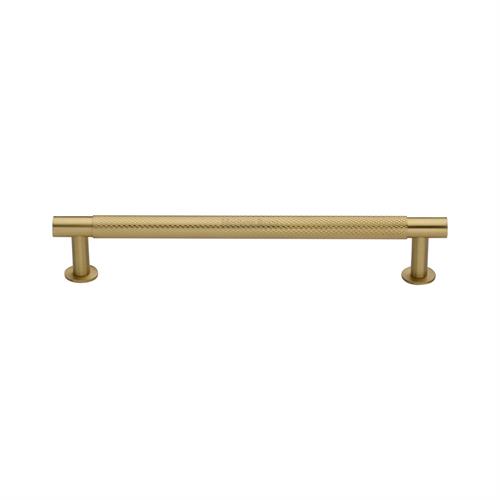 Partial Knurled Cabinet Pull Handle with Rose