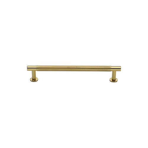 Partial Knurled Cabinet Pull Handle with Rose