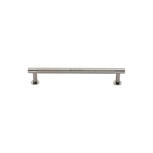 Partial Knurled Cabinet Pull Handle with Rose