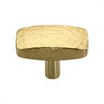Rectangular Hammered Cabinet Knob