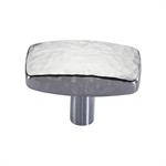 Rectangular Hammered Cabinet Knob