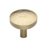 Round Hammered Cabinet Knob