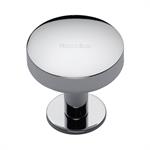 Domed Disc Cabinet Knob with Rose